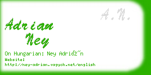 adrian ney business card